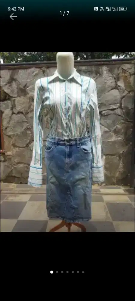 Rok jeans preloved