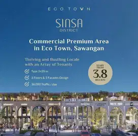 INVESTASI Cerdas di Ruko Modern Hadap Jalan Utama di Kawasan Township