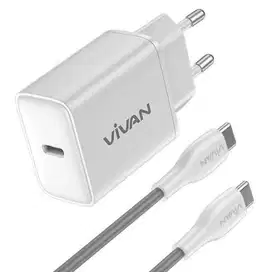 USB Adapter Vivan C20C 20W 3A Fast Charging