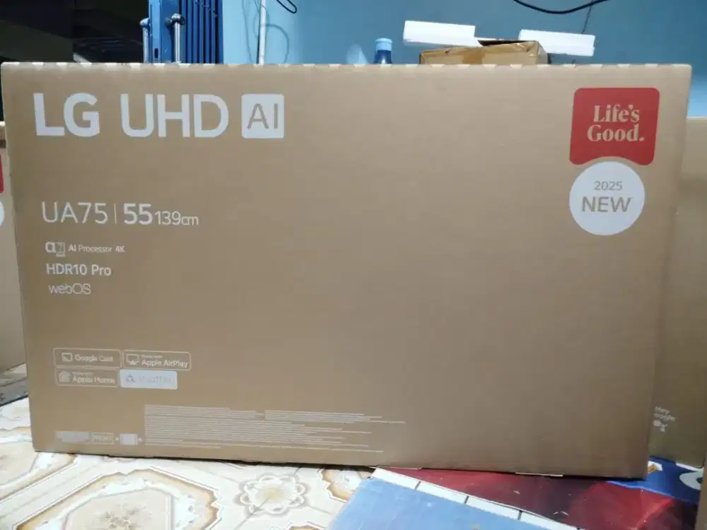 TERBARU 2025! LG Real 4K UHD 55 Inch - Smart TV WebOS HDRPRO 55AU75