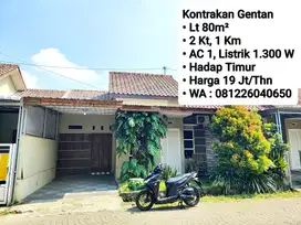 Sewa Rumah Area Solo Cluster Gentan, Ada AC 1, Hadap Timur