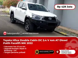 [LOW KM] Toyota Hilux DC 2.4 V 4x4 AT Diesel Putih Facelift 2022/2023