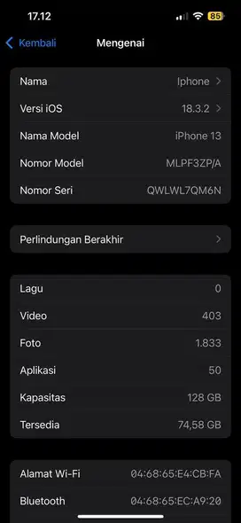 iphone 13/128 ex inter