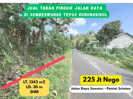 Jual Tanah Murah Pinggir Jalan Raya Pantai Selatan Gunung Kidul