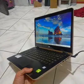 Laptop Hp vavilion x360 touchscreen Ram 4gb SSD 128gb+hdd 320gb
