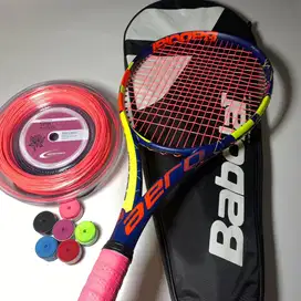 RAKET TENIS BABOLAT AERO LITE FAIR LADY FULLSET SIAP SMASH FREE GRIP
