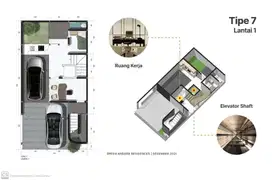 Rumah dalam townhose, dekat pondok indah & MRT Lebak bulus