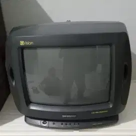 Tv Tabung SHARP 14 , Qvision Bilingual. No Minus