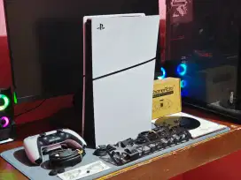 PS5 Slim disc JP second like new fullset banyak bonus + dualsense mod