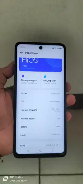 Tekno pova 5 pro. 5G. Hp cas. 8+8/256 no mnus NFC