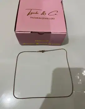 Kalung Titanium Sierra Rose Gold 45 cm Anti Karat Dan Tahan Air Bagus