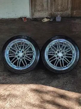 Velg Mobil Celong Fenice Chrome R17 dan Ban