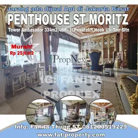 SUPER MURAH!Dijual penthouse di ST MORITZ JakBar Twr Ambasador uk 334m