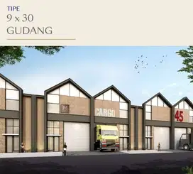 GUDANG PIK 2 DIJUAL BIZPARK UKURAN 9X30 1 LANTAI BISA CICILAN 36X