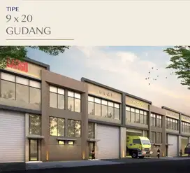 GUDANG PIK 2 DIJUAL BIZPARK UKURAN 9X20 1 LANTAI BISA CICILAN 36X