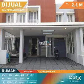 Dijual Rumah Furnish Modern Minimalis di Green Orchid Malang