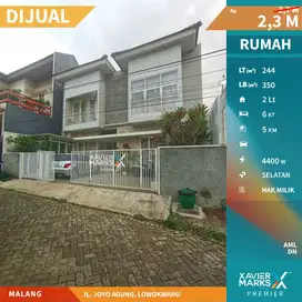 Dijual Rumah 2 Lantai Kawasan Kampus di Joyo Agung Malang