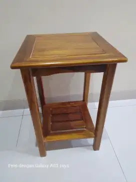 Meja guci kayu import cina segi 4. T.60cmx P.40cmx L.40cm.