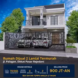 Rumah Palagan 2 Lantai Termurah 900 Jt-an Bisa Bertahap 2 Tahun