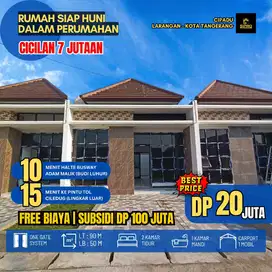 Rumah 1 lantai siap huni di cipadu Larangan dalam perumahan DP 20 juta