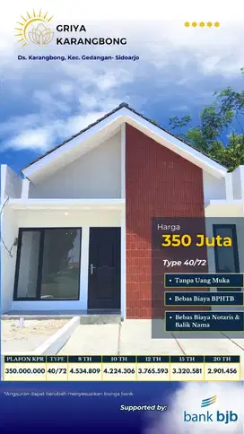 TERMURAH! Jual Rumah Karangbong Gedangan - Promo Tanpa DP