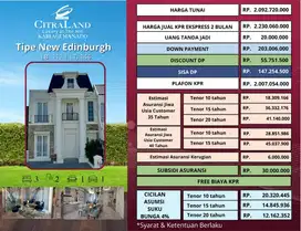 CitraLand Kairagi Manado type Edinburgh