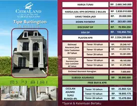 CitraLand Kairagi Manado type Burlington