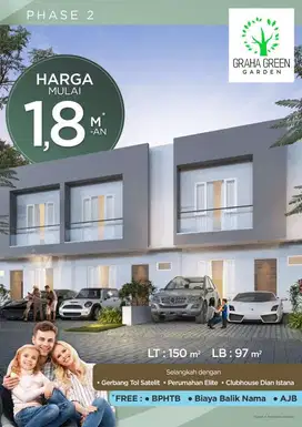 TERBARU TERMURAH GRAHA GREEN GARDEN SAMPING DIAN ISTANA STRATEGIS