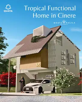 Rumah 3 Lantai Tropis Cinere