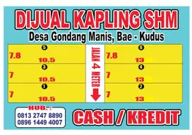 Tanah kapling murah strategis