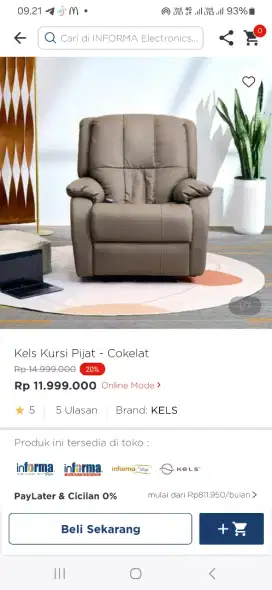 Kels mesin pijet