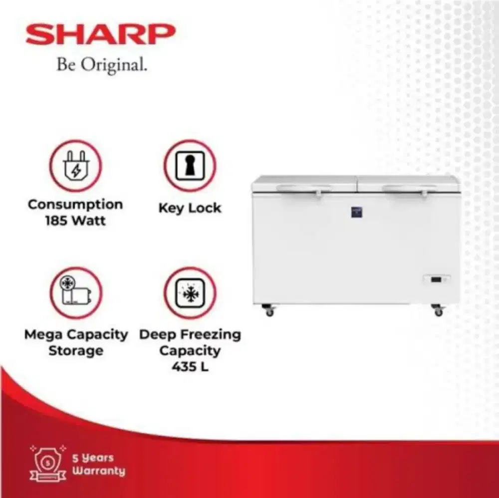 Sharp Frv450 Chest freezer 2pintu 450liter