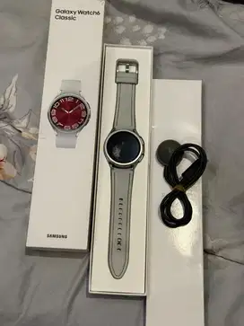 Dijual Samsung Watch 6 Classic 43mm SEIN Silver mulus lengkap