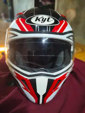 Jual Helm Fullface KYT Alpha Venom Black Red White