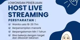 Lowongan Host live