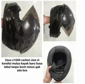 Zeus z1600 carbon double visor