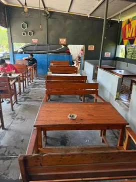Dijual kursi set untuk warkop murah ada 10 set meja dan kursi