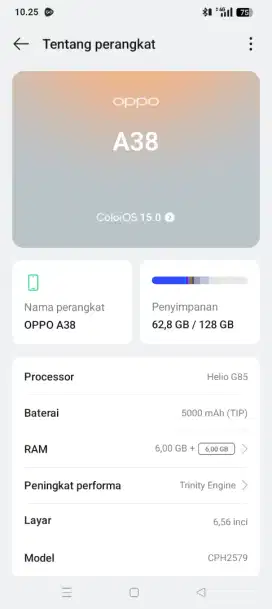OPPO A38 RAM6+6/128GB