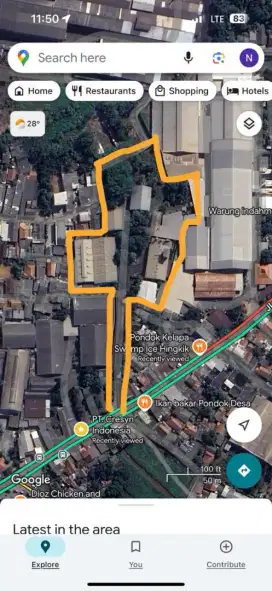 Dijual CEPAT Lahan Pabrik Cileungsi