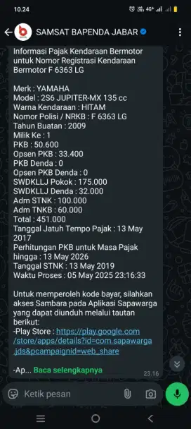 Jupiter MX Old 135