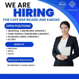 Lowonan kerja bar biliard karaoke