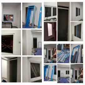Terima pasang kusen dan pintu alumunium...