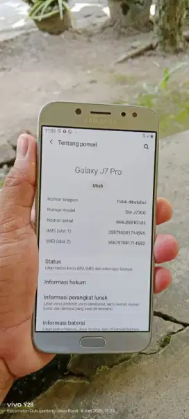 Samsung j7 pro. Hp cas. 3/32 mlus no mnus NFC ada