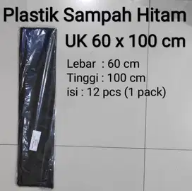 Kantong Plastik Sampah Hitam - Trash Bag / trashbag HD Sampah 60x100