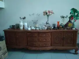 Bufet Meja kayu pajangan uk.panjang 240 x lebar 50 x tinggi 80 cm
