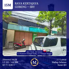JUAL RUKO RAYA KERTAJAYA SURAT IJO SURABAYA AIR SUMUR KANTOR + HUNIAN