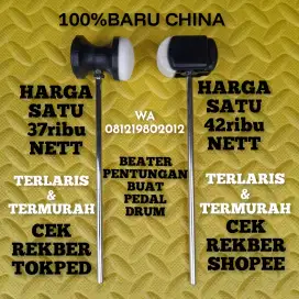 100%br TERMURAH 2 BEATER PEDAL DRUM