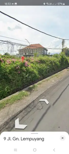 Dikontrakkan / dijual tanah pinggir jalan di pusat kota Singaraja