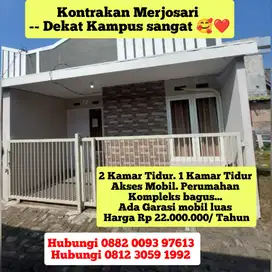 Kontrakan 2 kamar minimalis Merjosari Malang