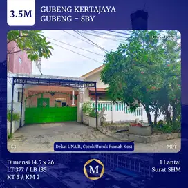 JUAL RUMAH GUBENG KERTAJAYA SURABAYA SHM DEKAT UNAIR ITS COCOK U/ KOST